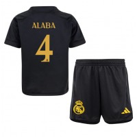 Real Madrid David Alaba #4 Tredjedraktsett Barn 2023-24 Kortermet (+ Korte bukser)